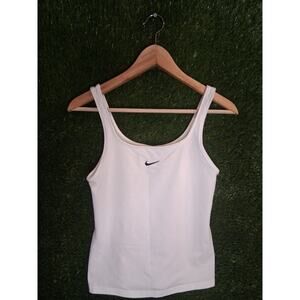 Nike Women's Sportswear Essential Cami Tank Top White DH1345-100 Size M Medium